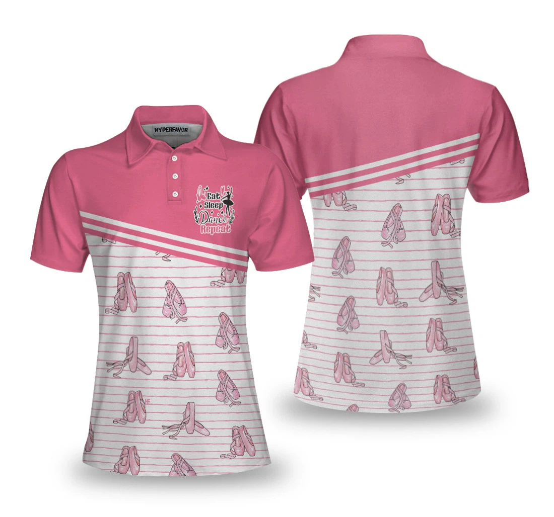 Personalized Ballerina Pink Ballet Design For Ladies Gift For Ballet Dancer - Polo Shirt