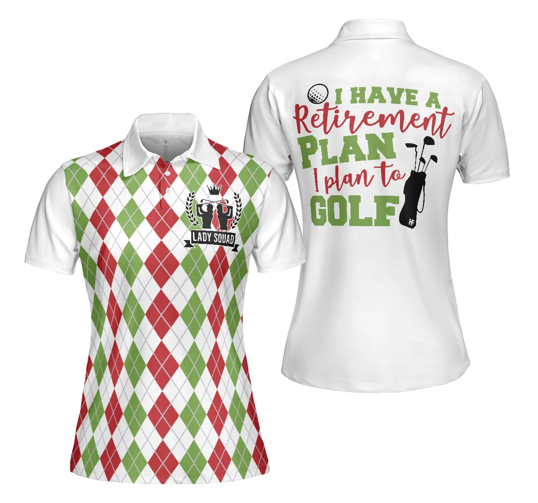 Personalized Golf I Plan To Golf - Best Gift For Golf Lovers - Polo Shirt