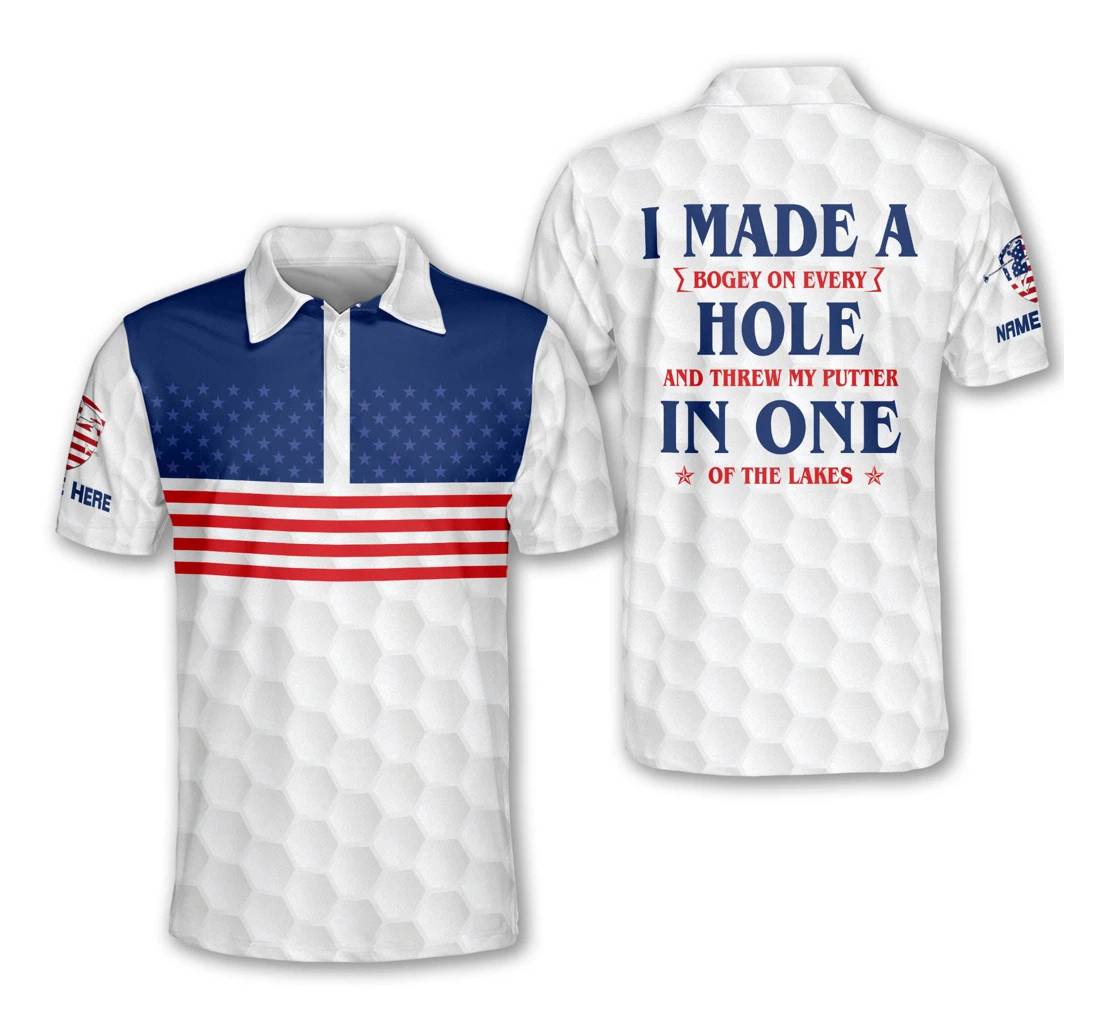 Personalized Funny Golf Shirts For I Made A Hold In One Golf Men's Golf Shirts Dry Fit Gm0357 - Polo Shirt