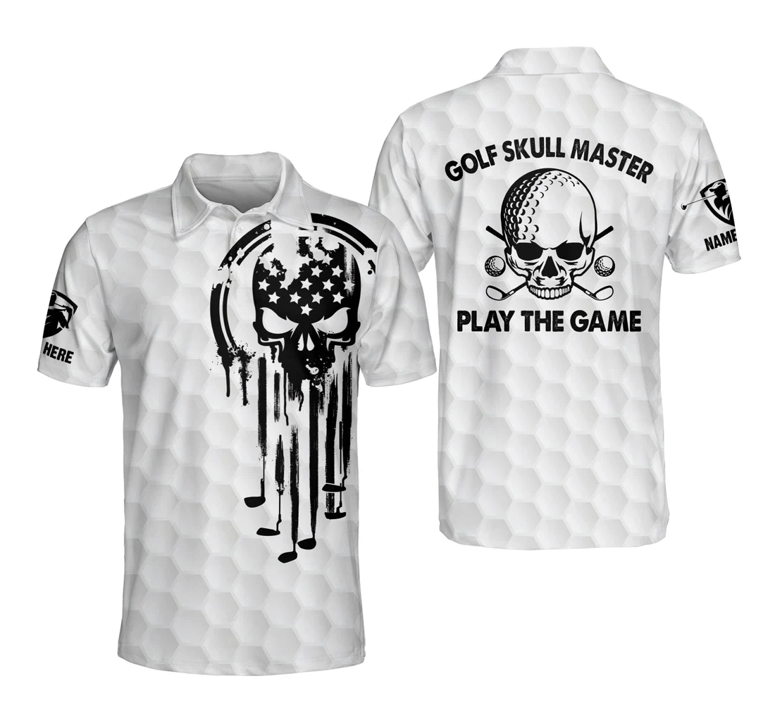 Personalized Funny Golf Shirts For Golf Skull Master Play The Game Men's Golf Shirts Dry Fit Gm0115 - Polo Shirt