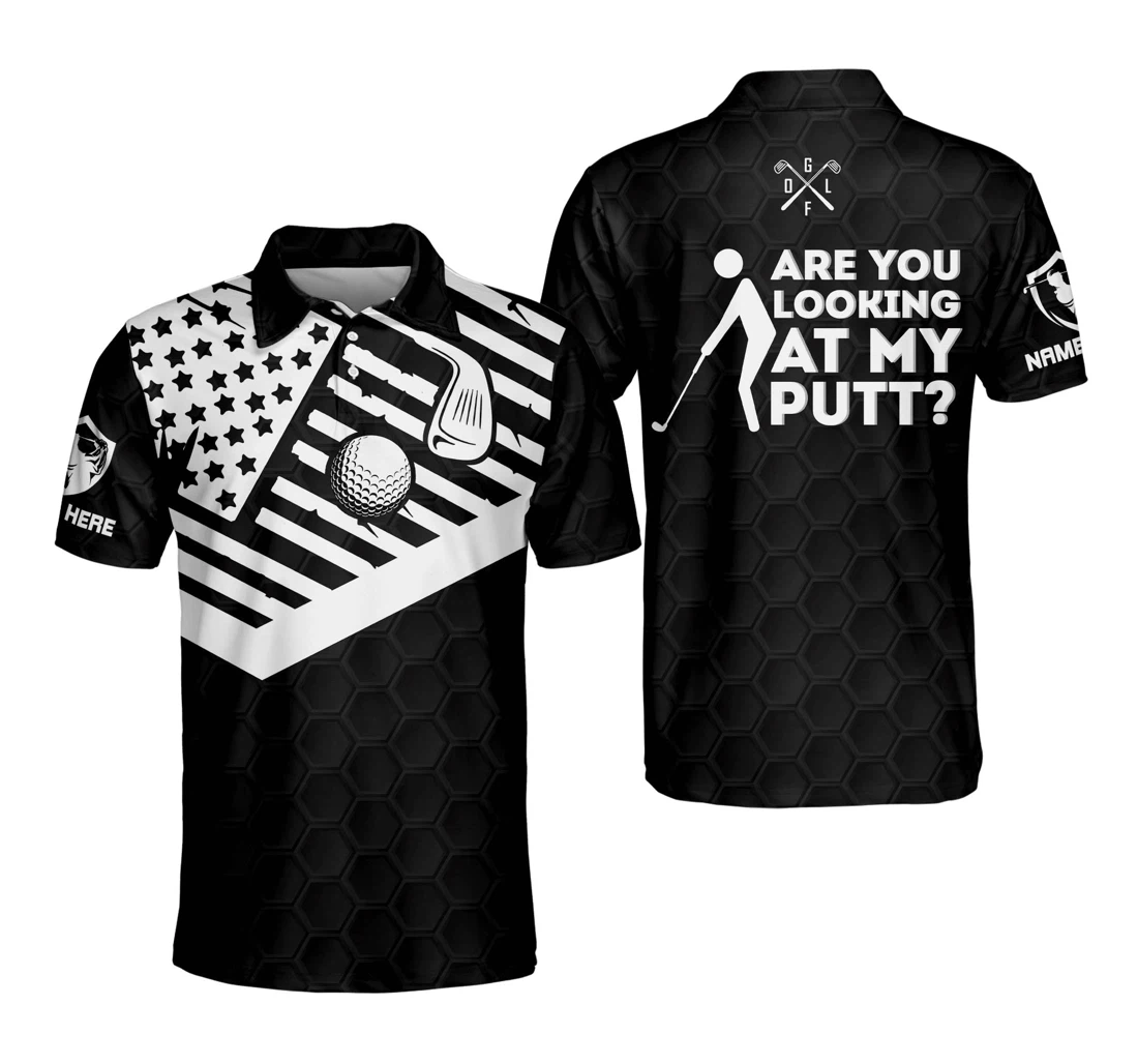 Personalized Funny Golf Shirts For Are You Looking At My Putt Men's Golf Shirts Dry Fit Gm0090 - Polo Shirt