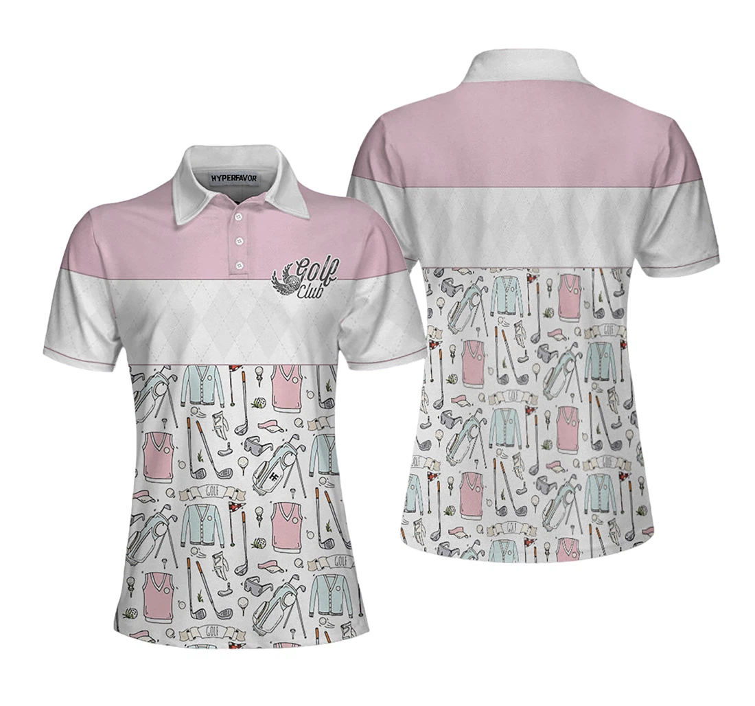 Personalized Golf Life In Pink H0296 - Polo Shirt