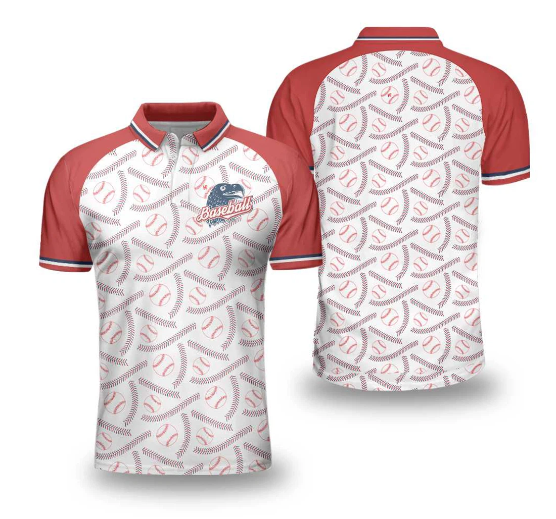 Personalized Baseball And Patriot Wide Shoulder Baseball Pattern Best Baseball For Gift For Baseball Lovers - Polo Shirt