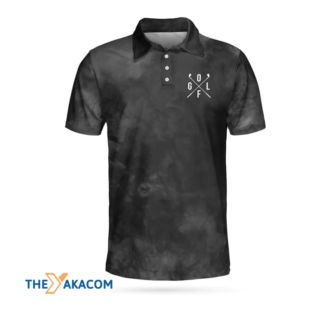 Personalized Premium Smoke Background Golf Athletic Collared Men's Shirts - Polo Shirt