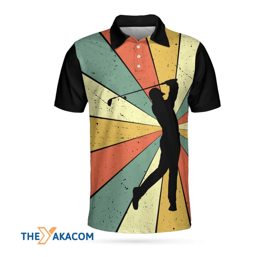 Personalized Golf I Hate Golf Nice Shot I Love Golf Athletic Collared Men's Shirts - Polo Shirt