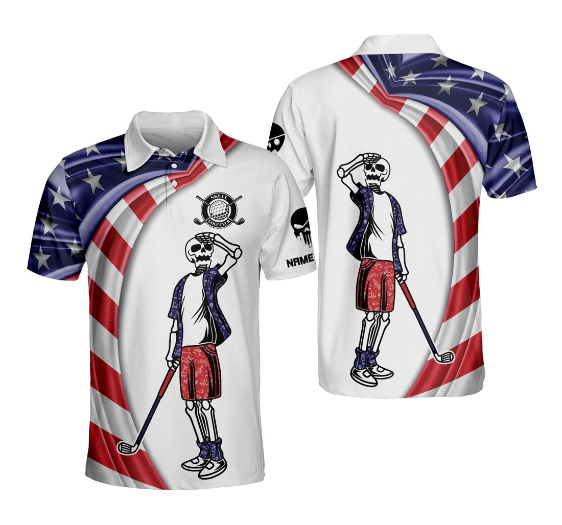Funny Golf Shirts For Men's Golf Shirts Dry Fit Custom Skull Crazy Golf Shirts For Gm0290 - Polo Shirt