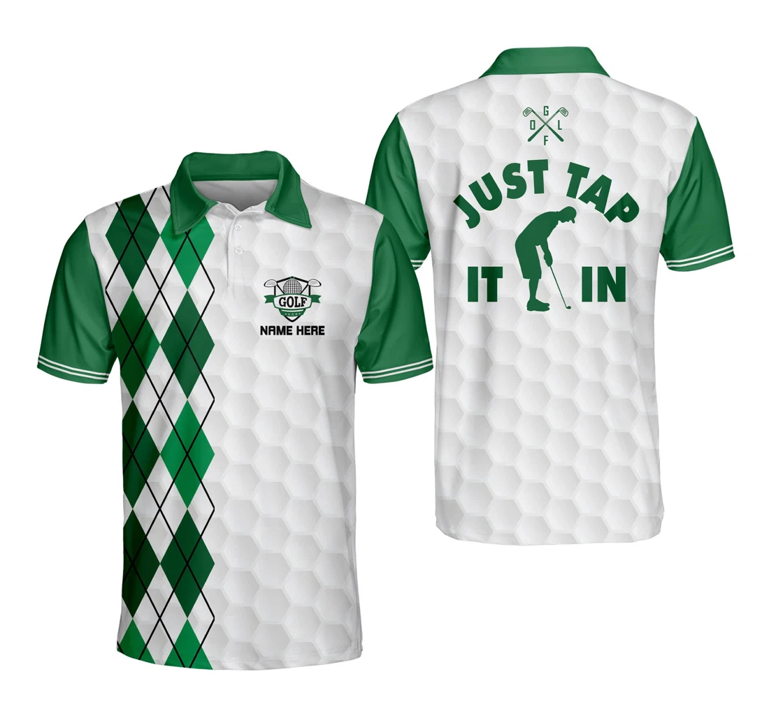 Personalized Funny Golf Shirts For Just Tap It In Crazy Men's Golf Shirts Sport For Gm0166 - Polo Shirt