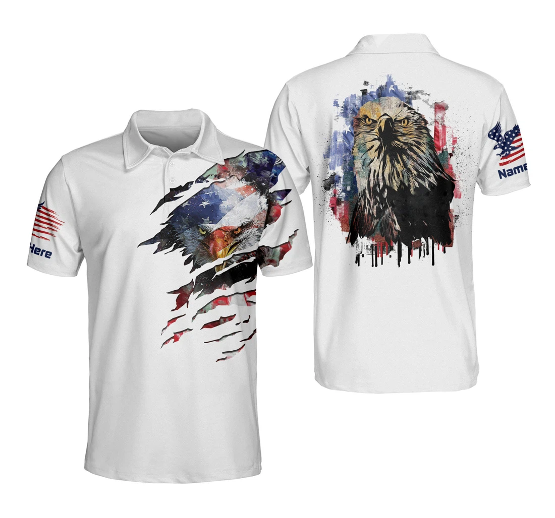 Personalized Eagle American For Independence Outfit Eg0009 - Polo Shirt