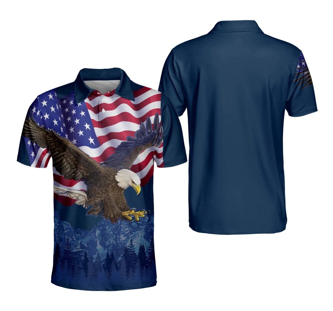 Personalized Patriotic American Design With Eagle Independence Eg0022 - Polo Shirt