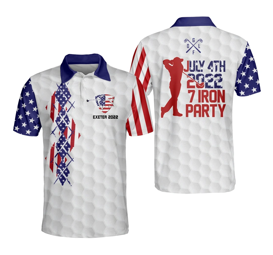 Personalized July 4th 2020 7 Iron Party Golf Gm0291 - Polo Shirt