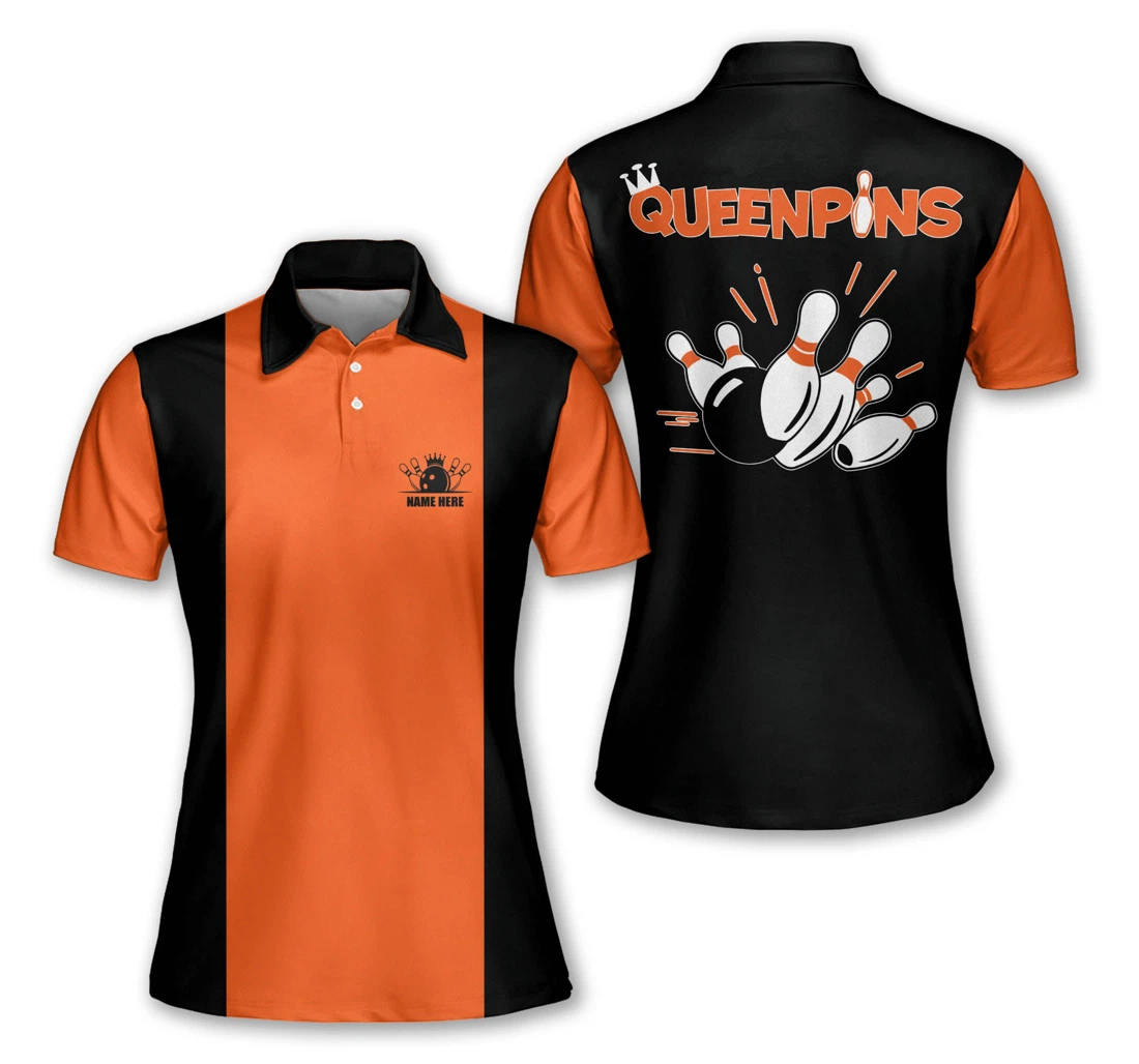 Personalized Queen Pins Orange Bw0087 - Polo Shirt