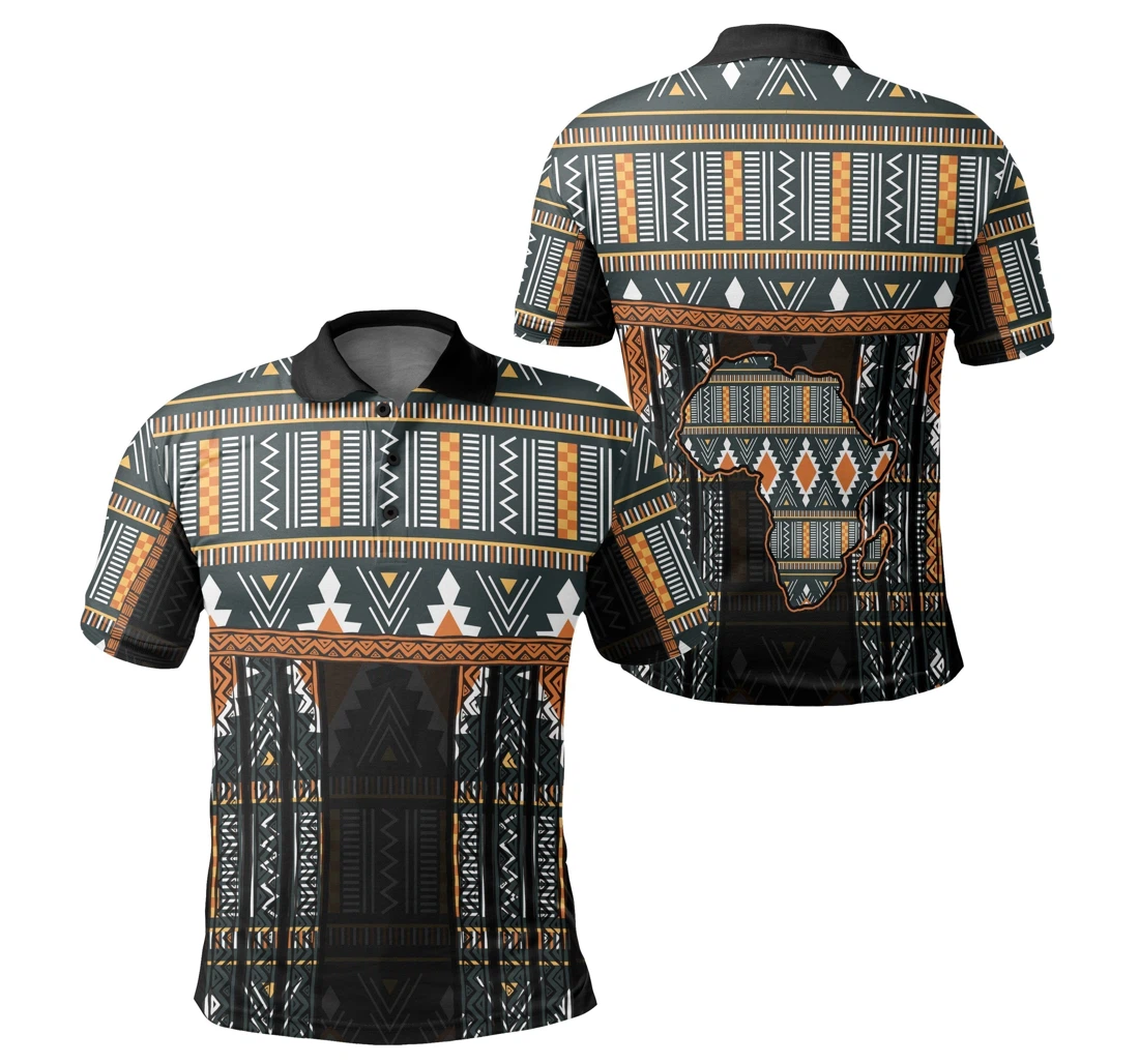 Personalized Greek Life Map Kente Ashanti Geometric For Po1069 - Polo Shirt