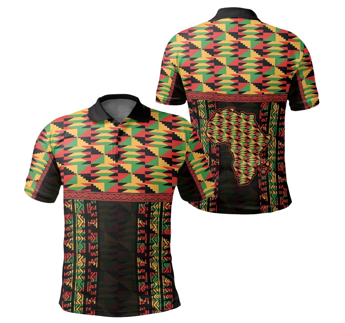 Personalized Greek Life Pareeshy Map Kente Ghana Special For Po1058 - Polo Shirt