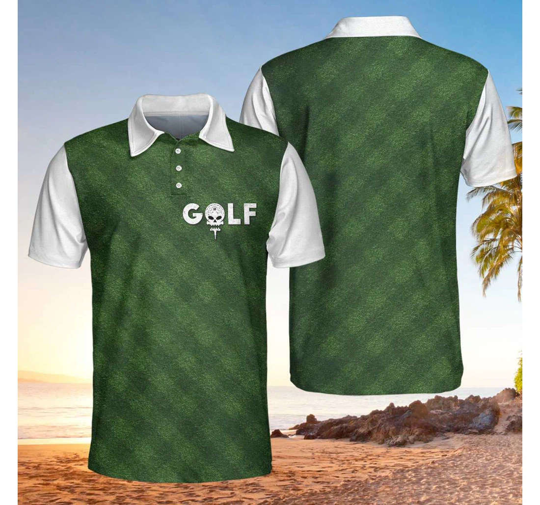 Personalized Golf Green Background For - Polo Shirt