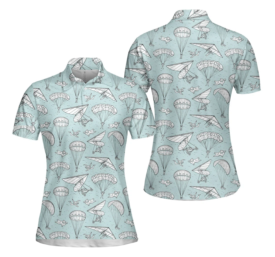 Personalized Skydiving Tropical For - Polo Shirt