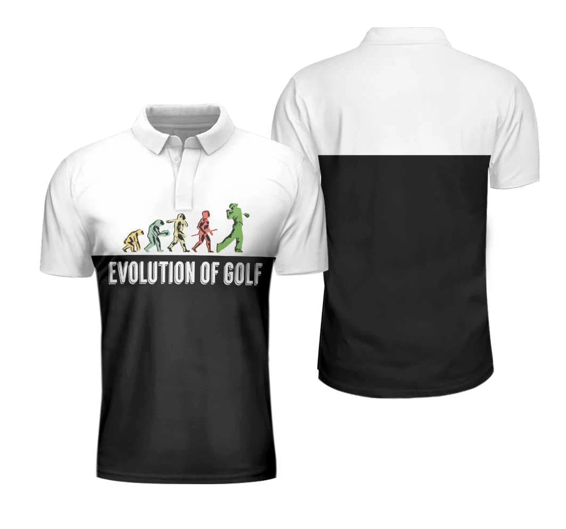 Personalized Golf Evolution Vintage For - Polo Shirt