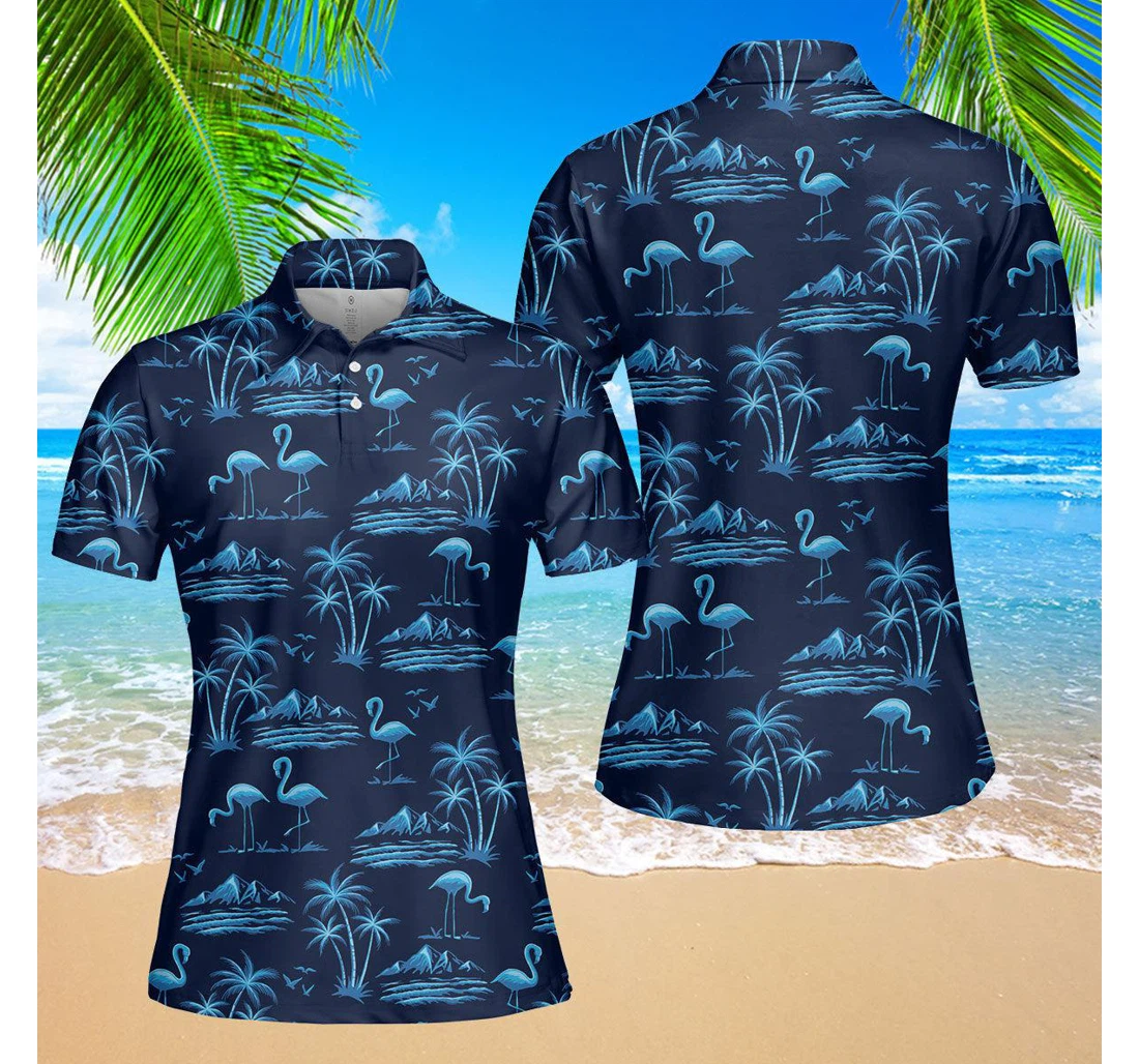 Personalized Amazing Neon Blue Tropical Island For - Polo Shirt