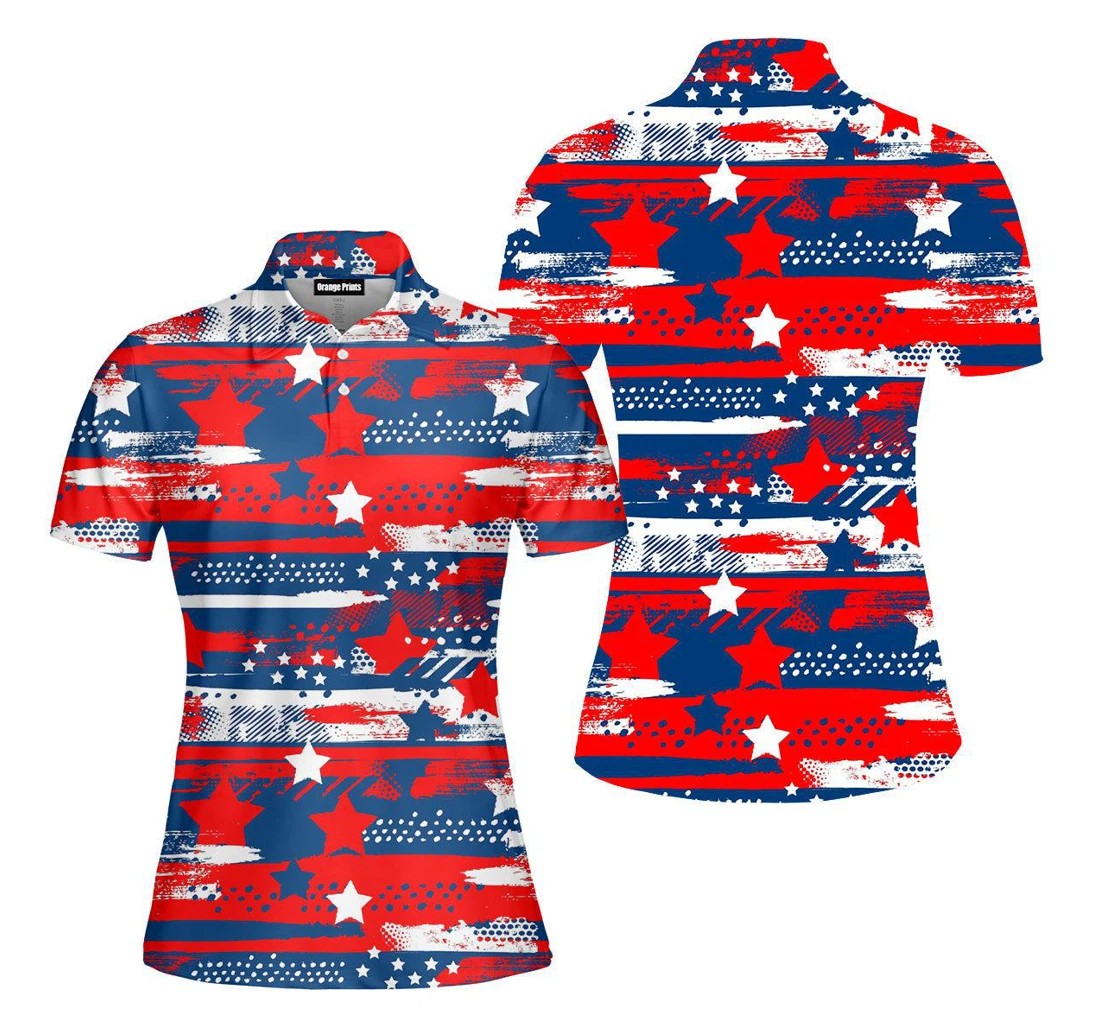 Personalized 4th Of July Independence Day American Summer Patriotic For - Polo Shirt