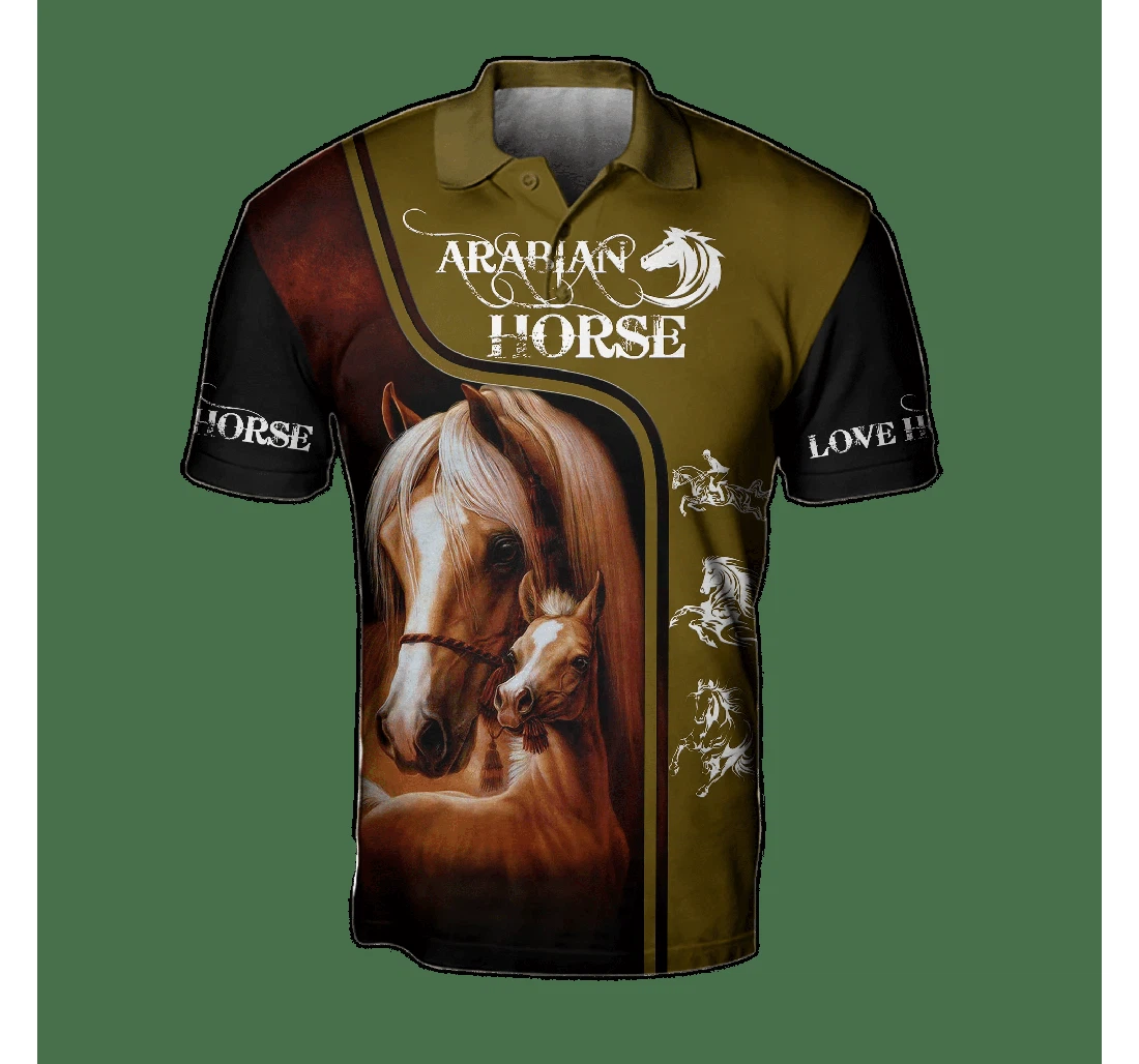 Personalized Fall In Love With Arabian Horse For - Polo Shirt