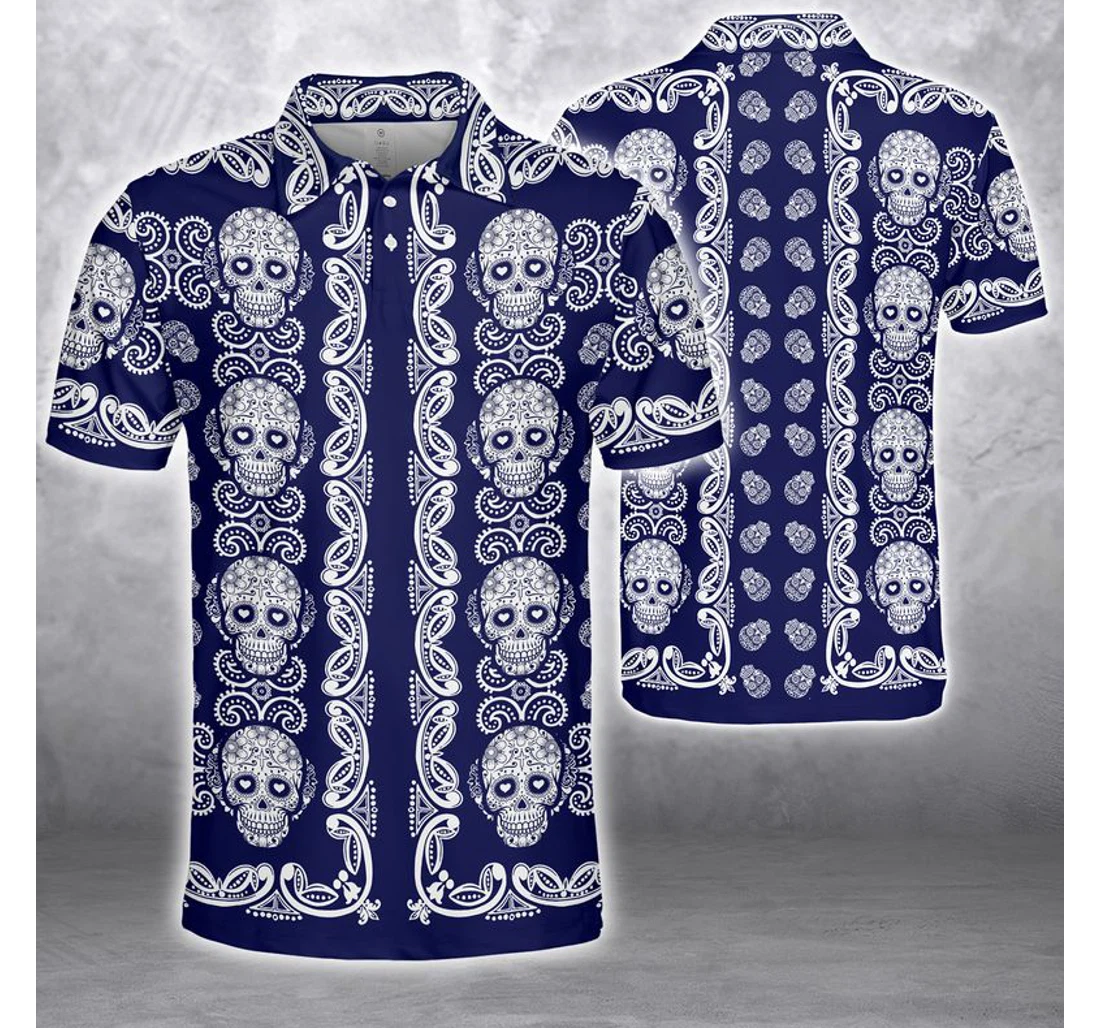 Personalized Sugar Skull Pattern For - Polo Shirt