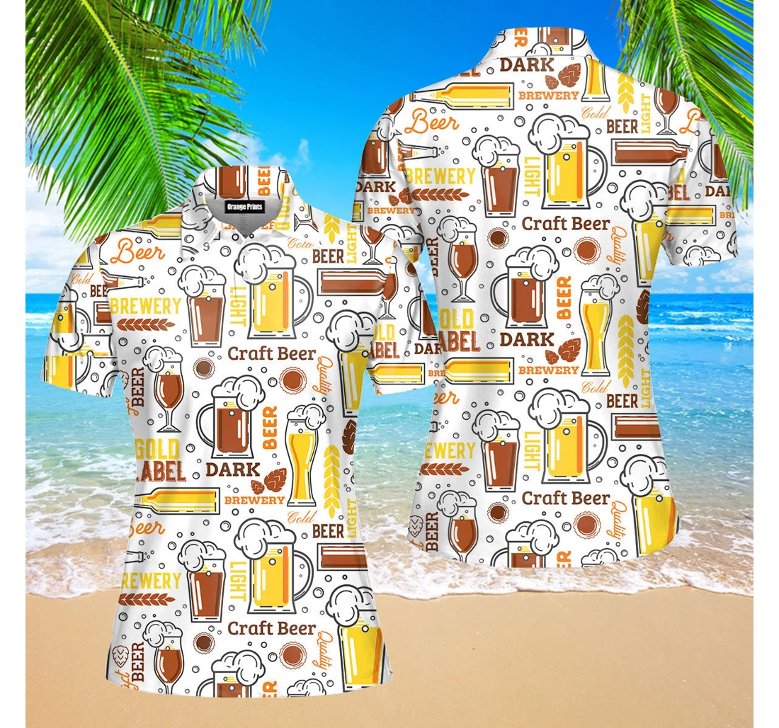 Personalized Beer Born To Drink For - Polo Shirt