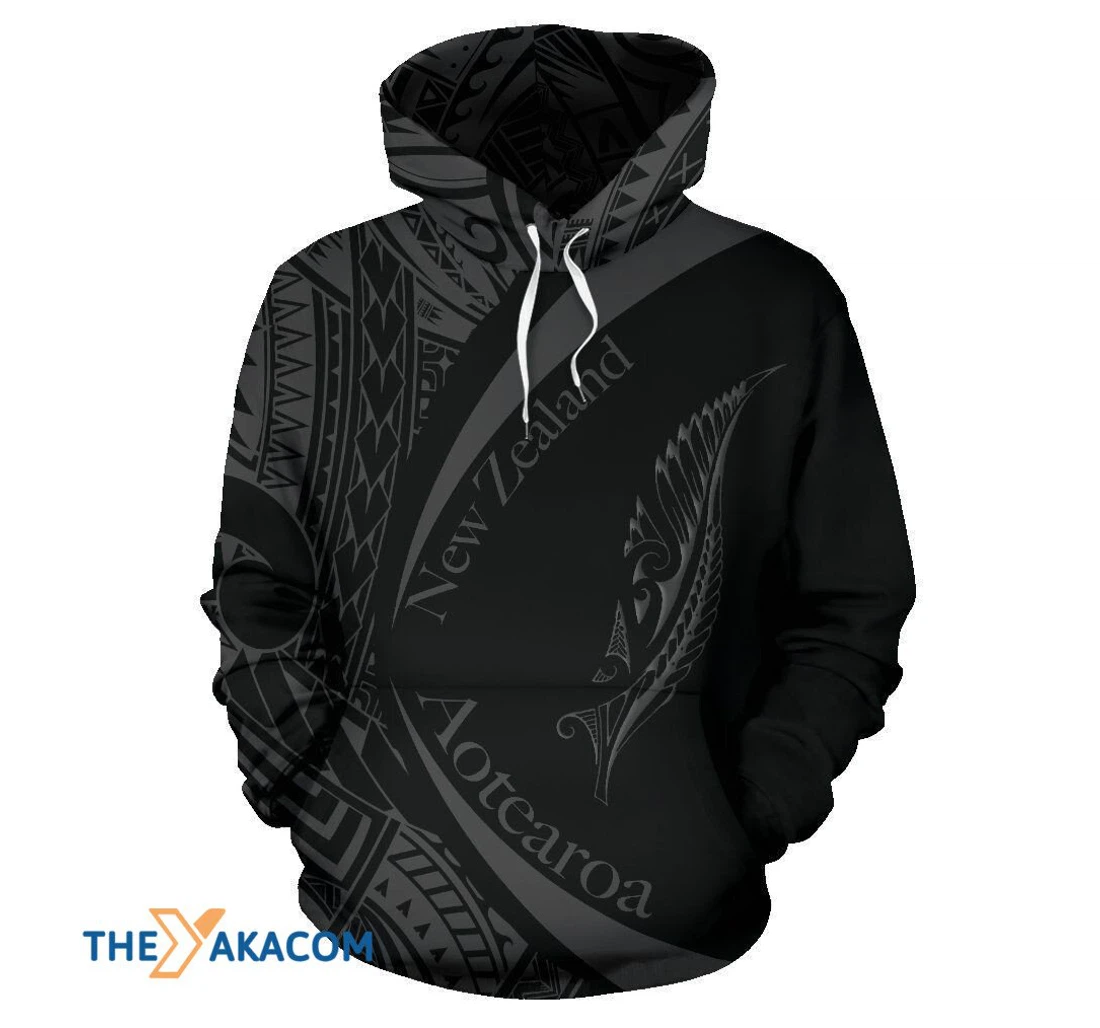 Personalized New Zealand Silver Fern - 3D Printed Pullover Hoodie
