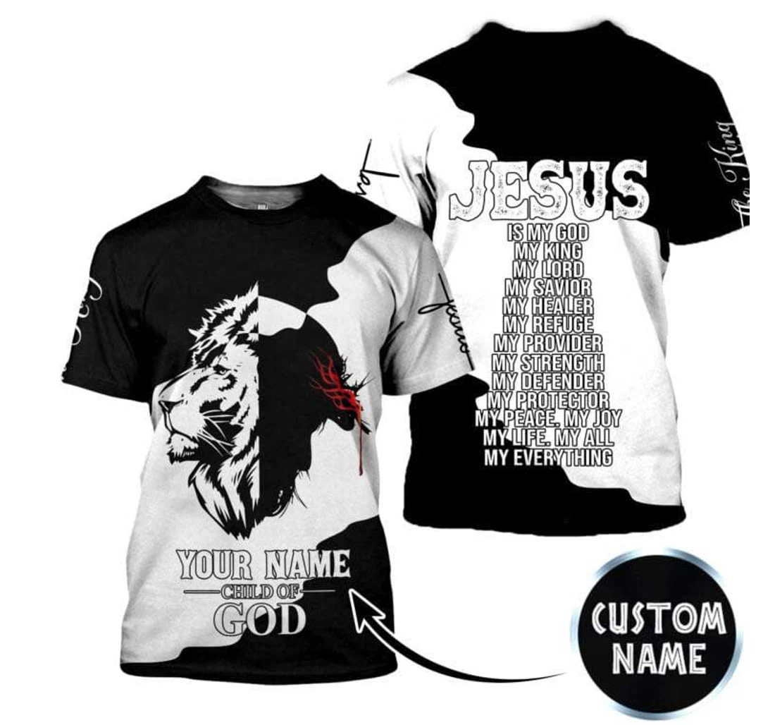 Personalized Premium Jesus Sublimation Jesus - 3D Printed Pullover Hoodie