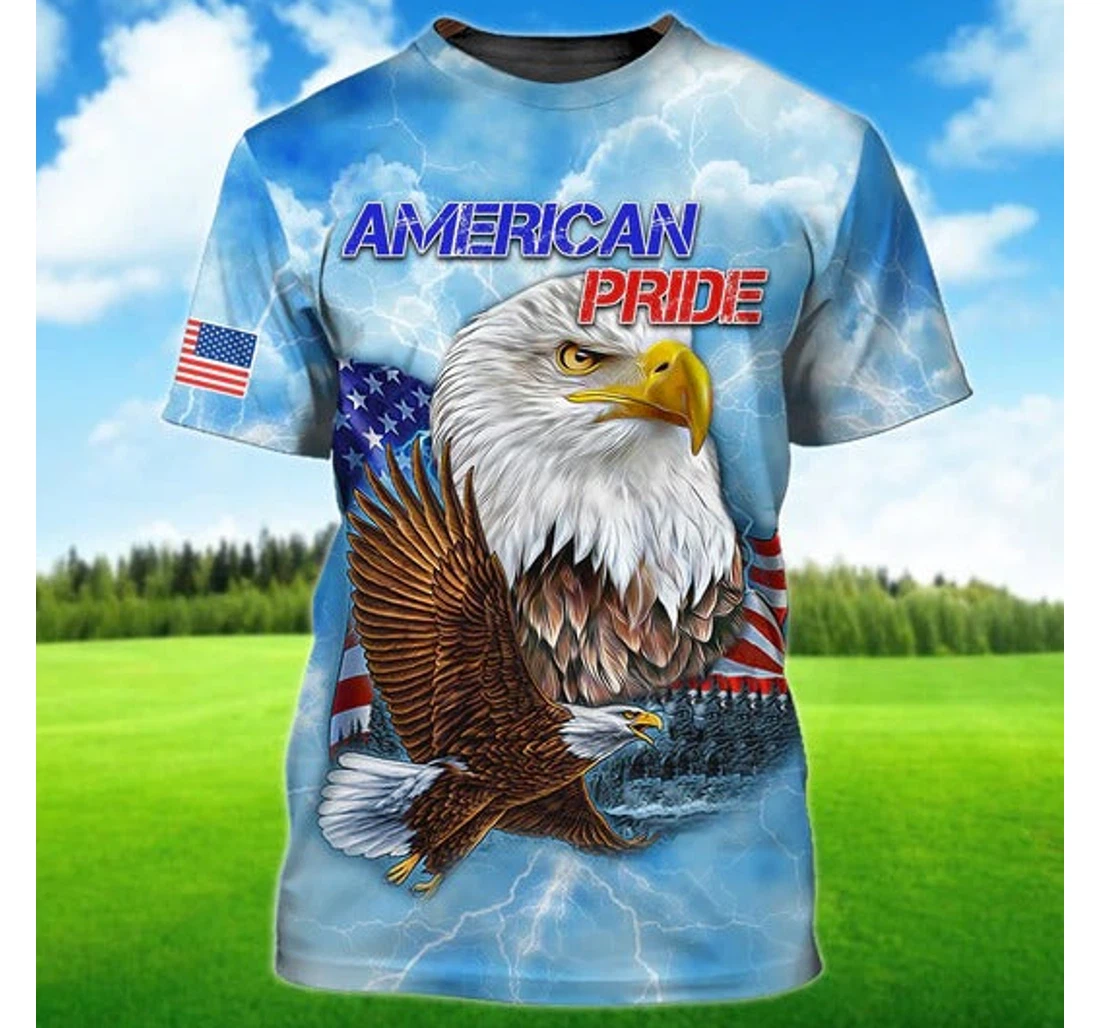 Personalized Independence American 4th Of July Pride American - 3D Printed T-shirt