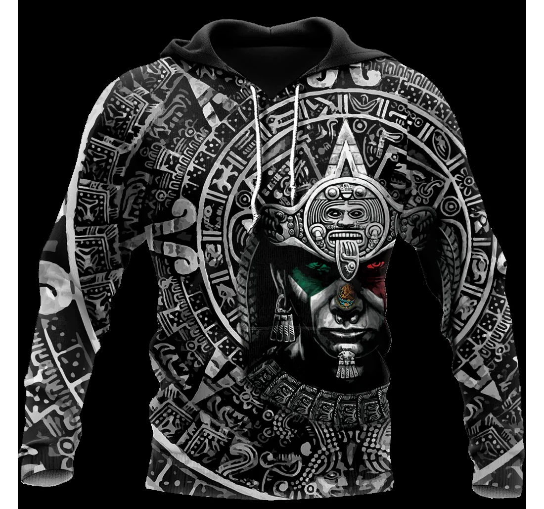 Personalized Aztec Mexican Warrior Aztec Him Her Aztec Mexico - 3D Printed Pullover Hoodie