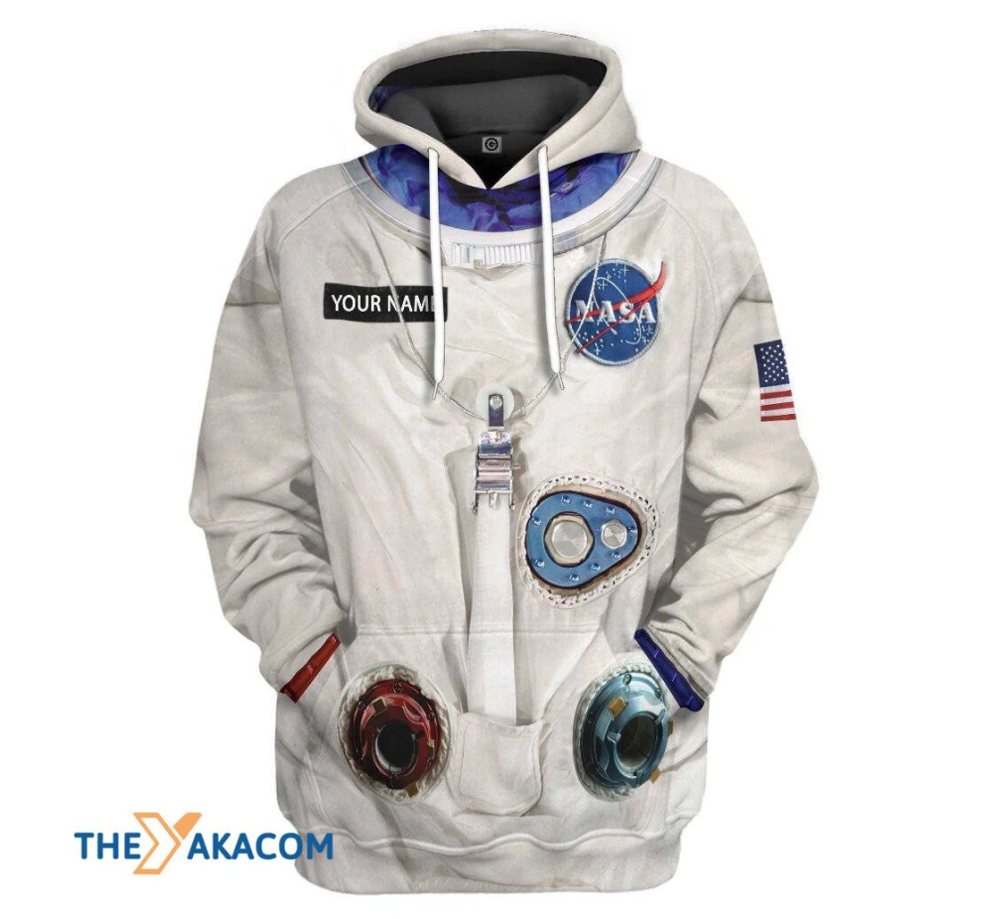 Na Armstrong Space Suit Custom Name T Coat - 3D Printed Pullover Hoodie