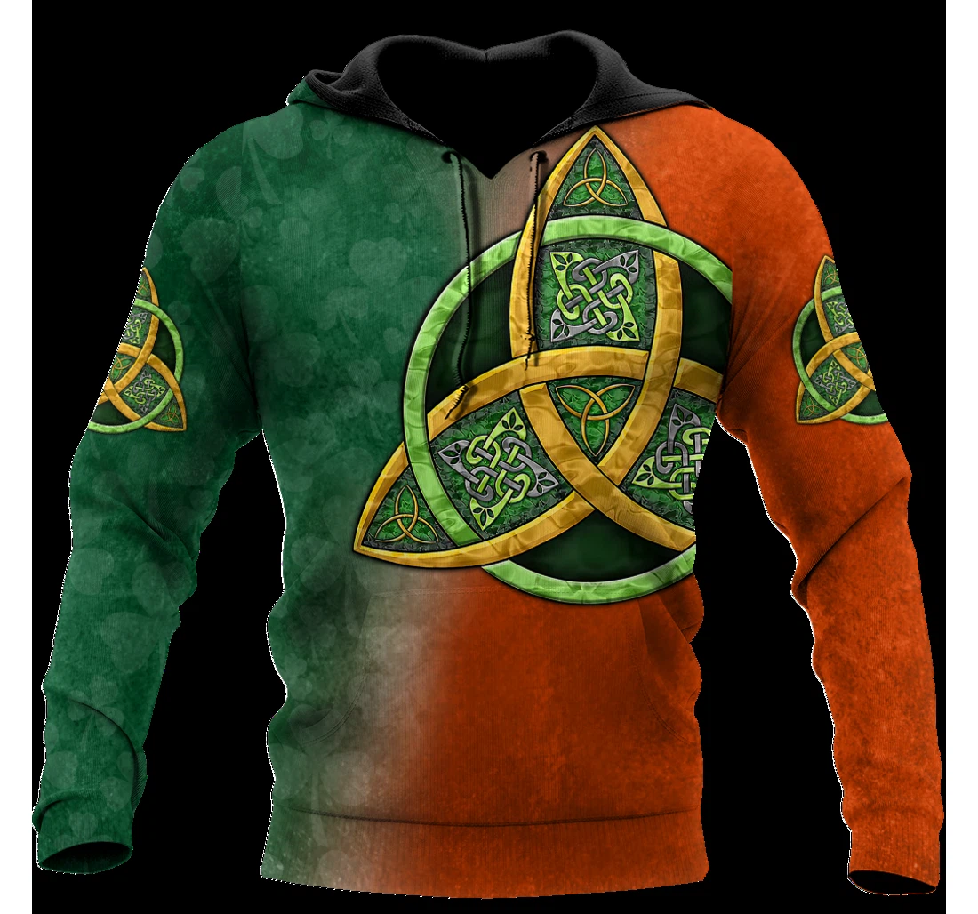 Personalized Irish St Patrick Day Patrick's Day Shamrock - 3D Printed Pullover Hoodie