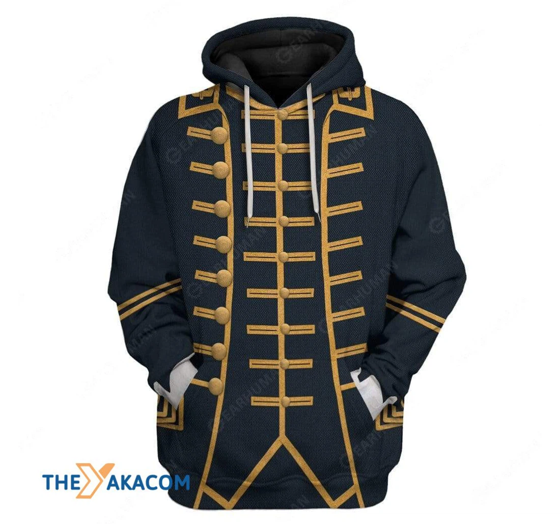 Custom John Hancock Coat - 3D Printed Pullover Hoodie