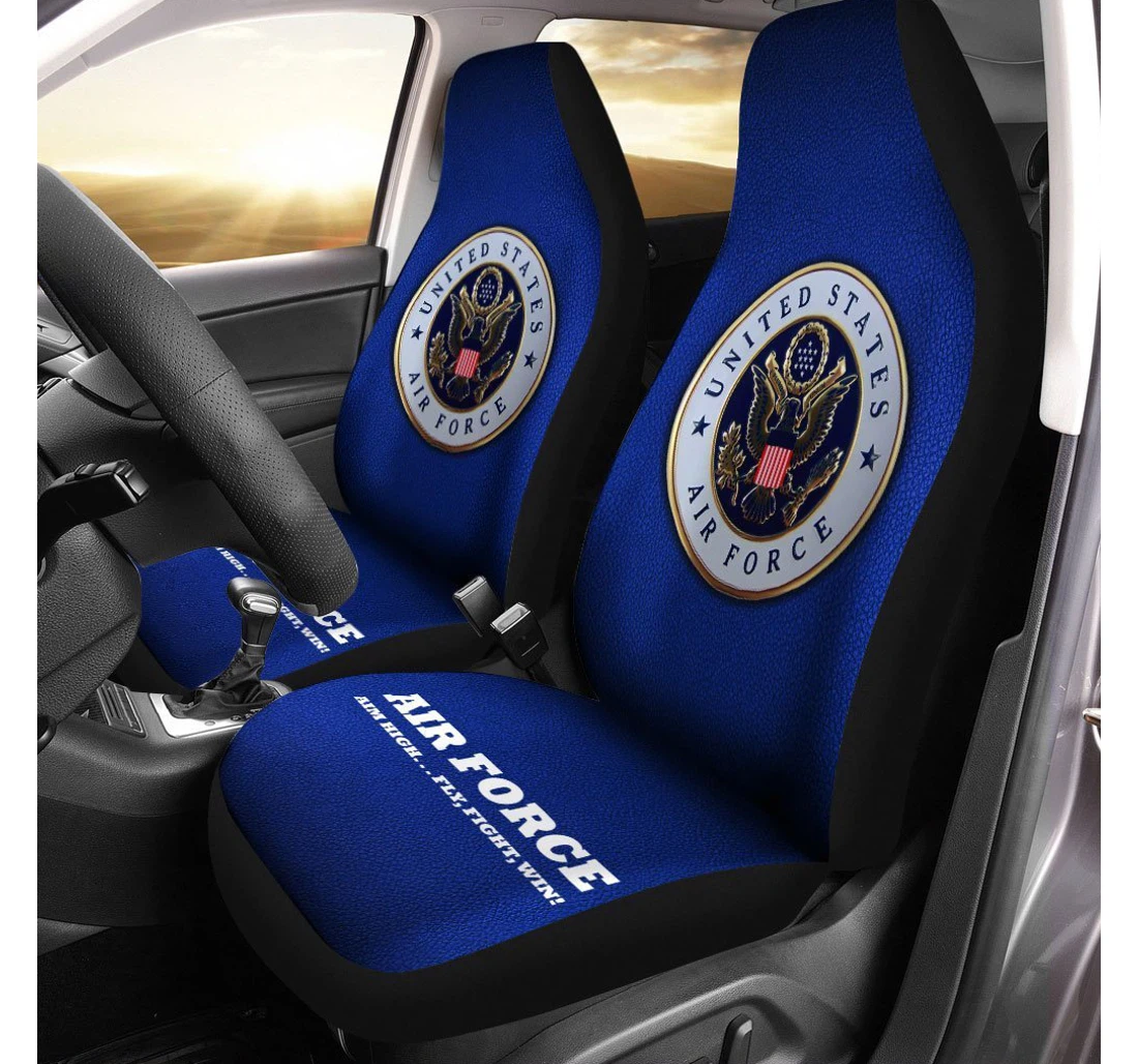 U S Air Force Custom Emblem Universal Front Car Seat Cover