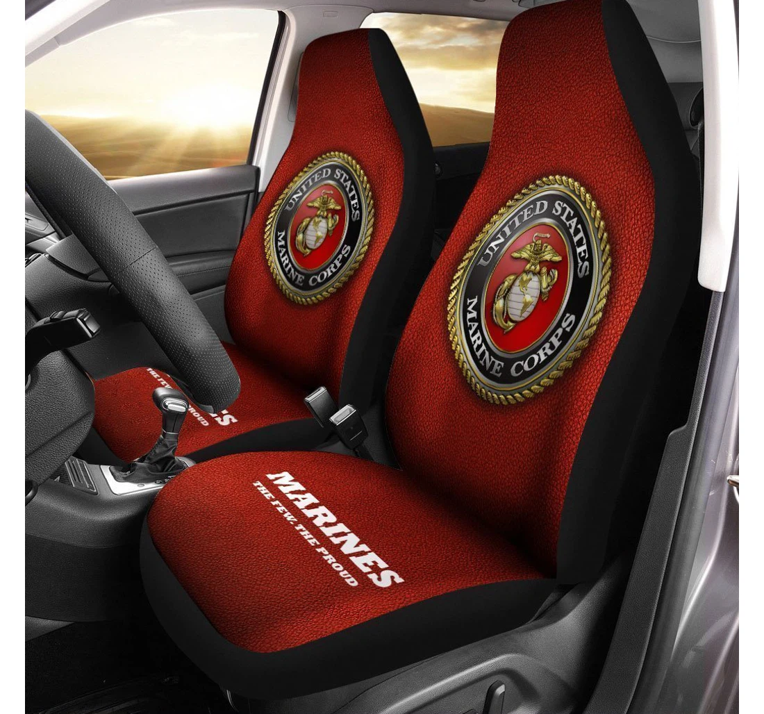 U S Marine Corps Custom Usmc Universal Front Car Seat Cover