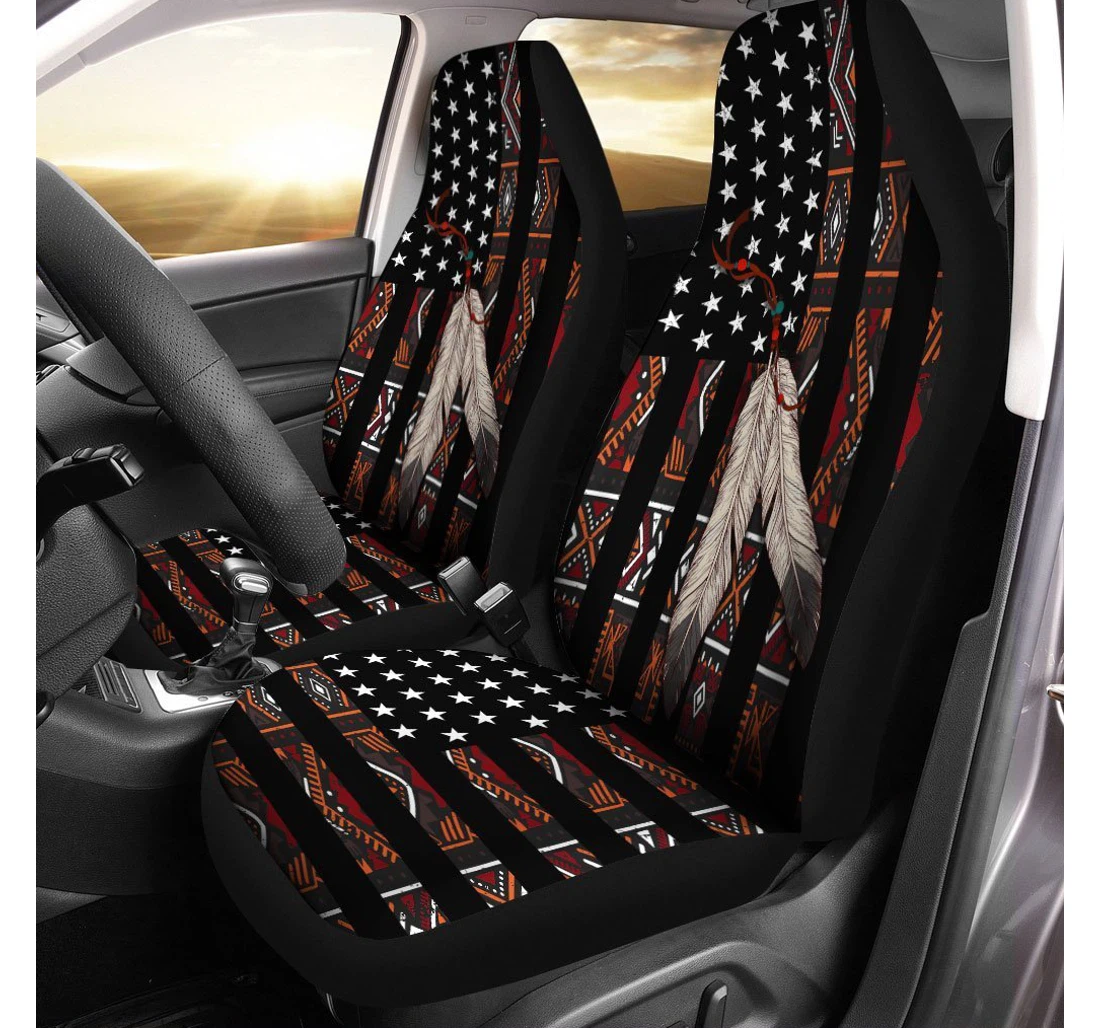 Native American Custom Interior Universal Front Car Seat Cover