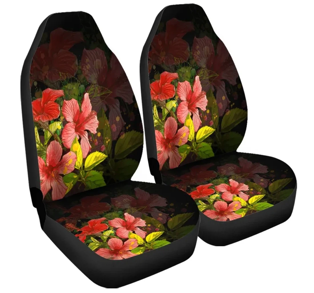 Accessory Hawaii Hibiscus Tree Ah J4r Universal Front Car Seat Cover
