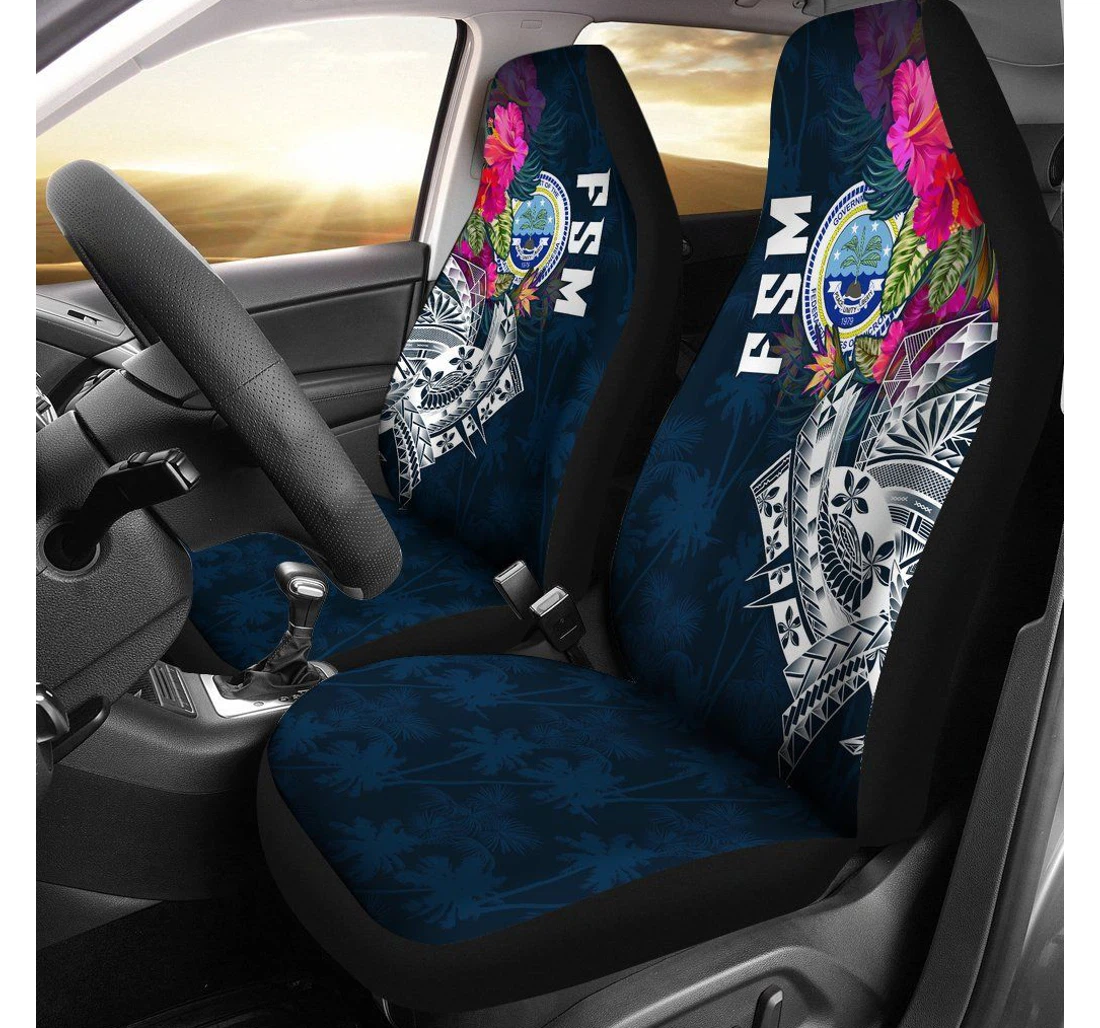 Federated States Of Micronesia Summer Vibes Bn15 Universal Front Car Seat Cover