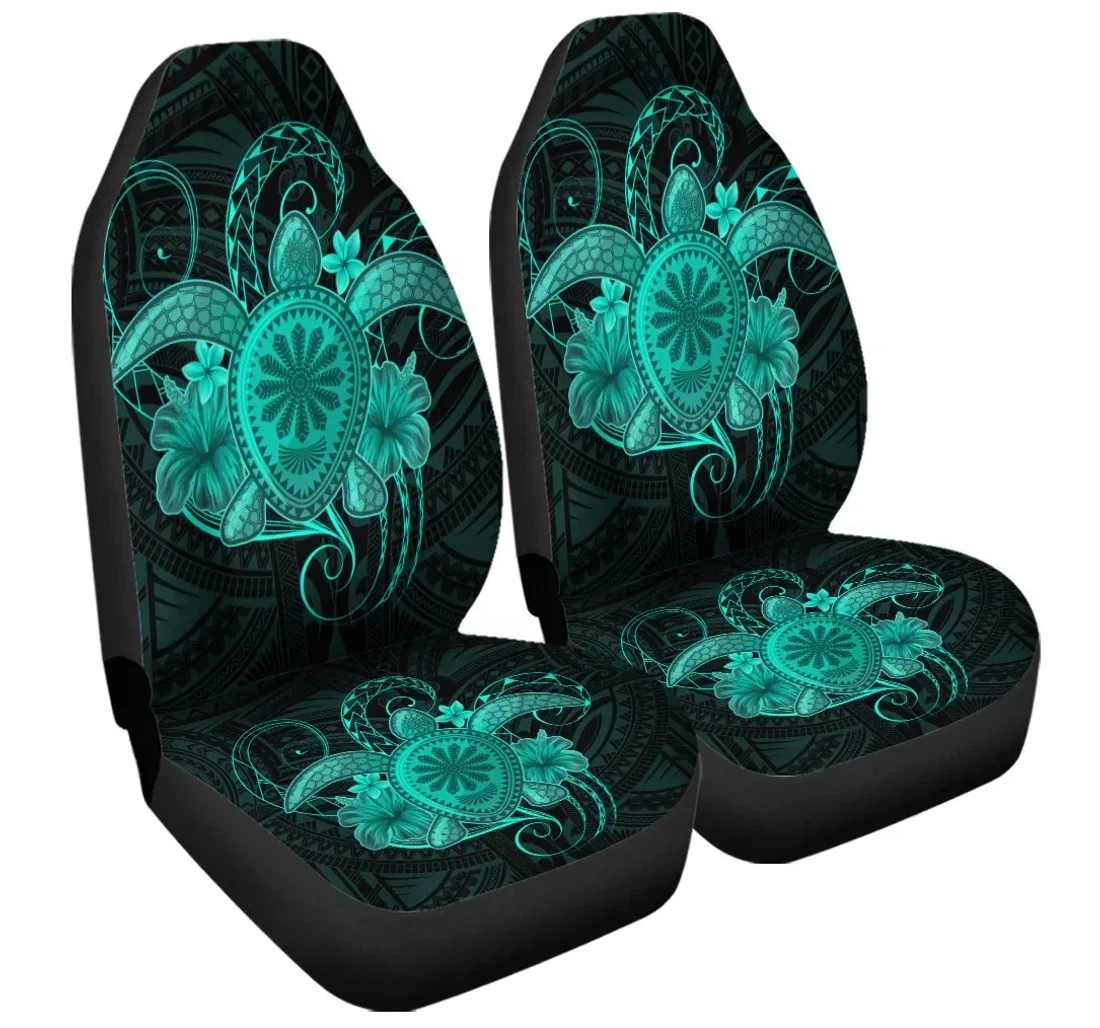 Accessory Hawaii Turtle Hibiscus Polynesian Full Style Turquoise Ah J4r Universal Front Car Seat Cover