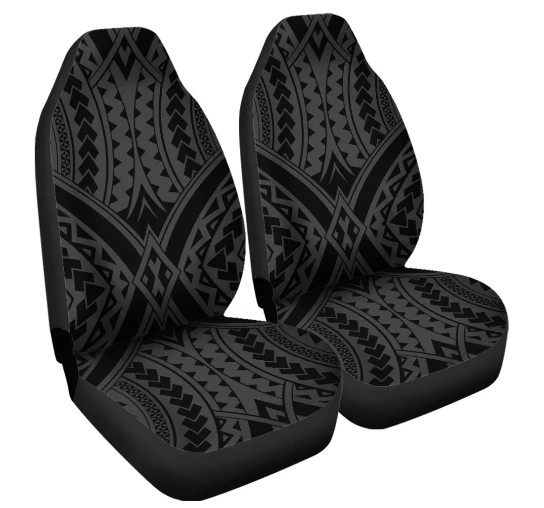 Accessory Polynesian Tradition Gray Ah J6 Universal Front Car Seat Cover