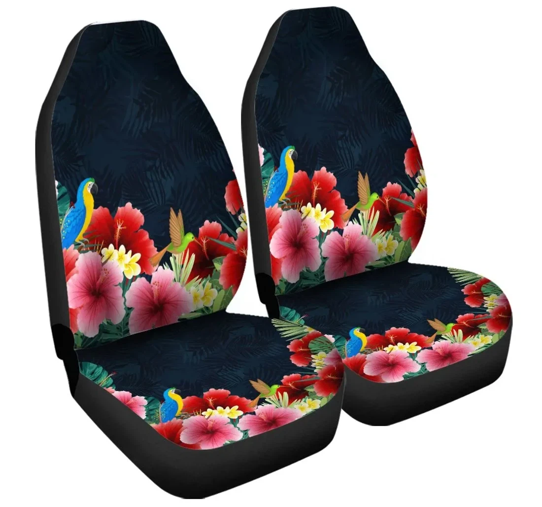 Accessory Hawaii Forest Hibiscus Ah Jr Universal Front Car Seat Cover
