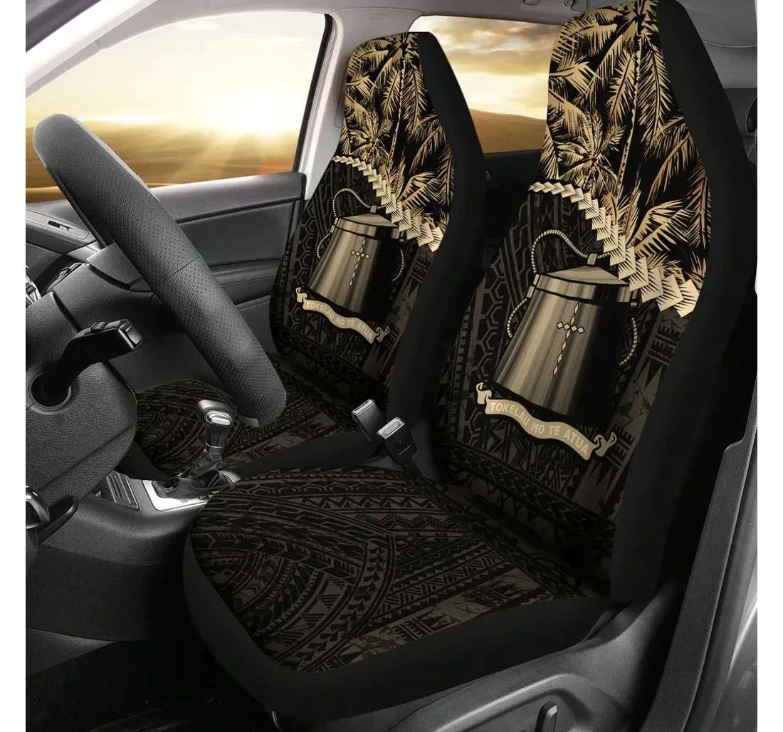 Tokelau Golden Coconut A02 Universal Front Car Seat Cover