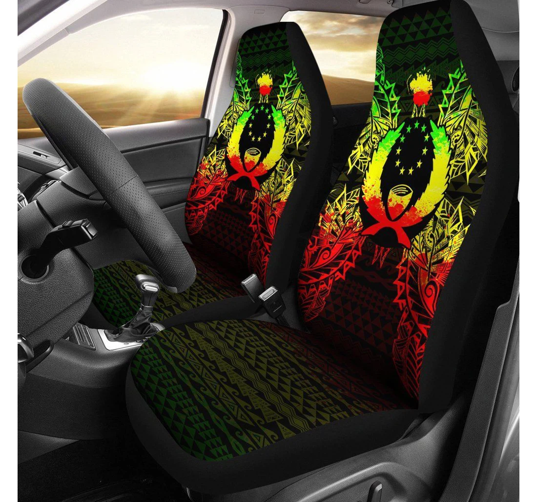 Pohnpei Polynesia Map Reggae Bn39 Universal Front Car Seat Cover