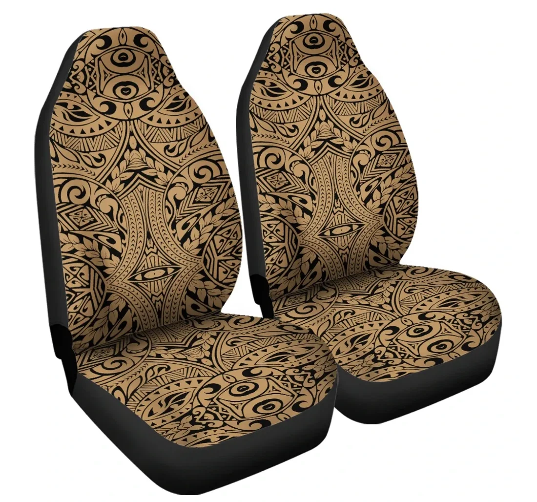 Accessory Polynesian Culture Gold Ah J6 Universal Front Car Seat Cover