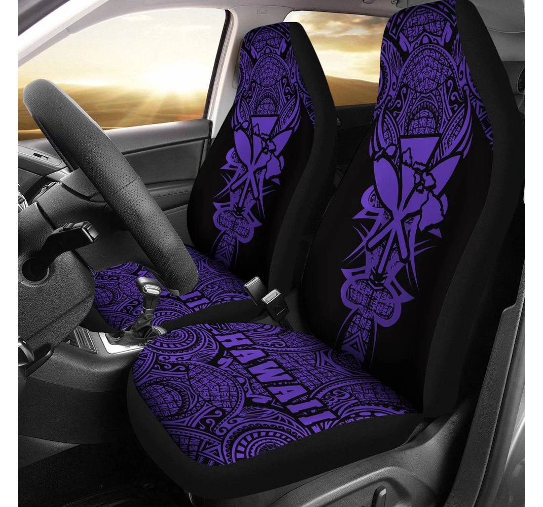 Accessory Kanaka Map Polynesian Purple Armor Style Ah J9 Universal Front Car Seat Cover