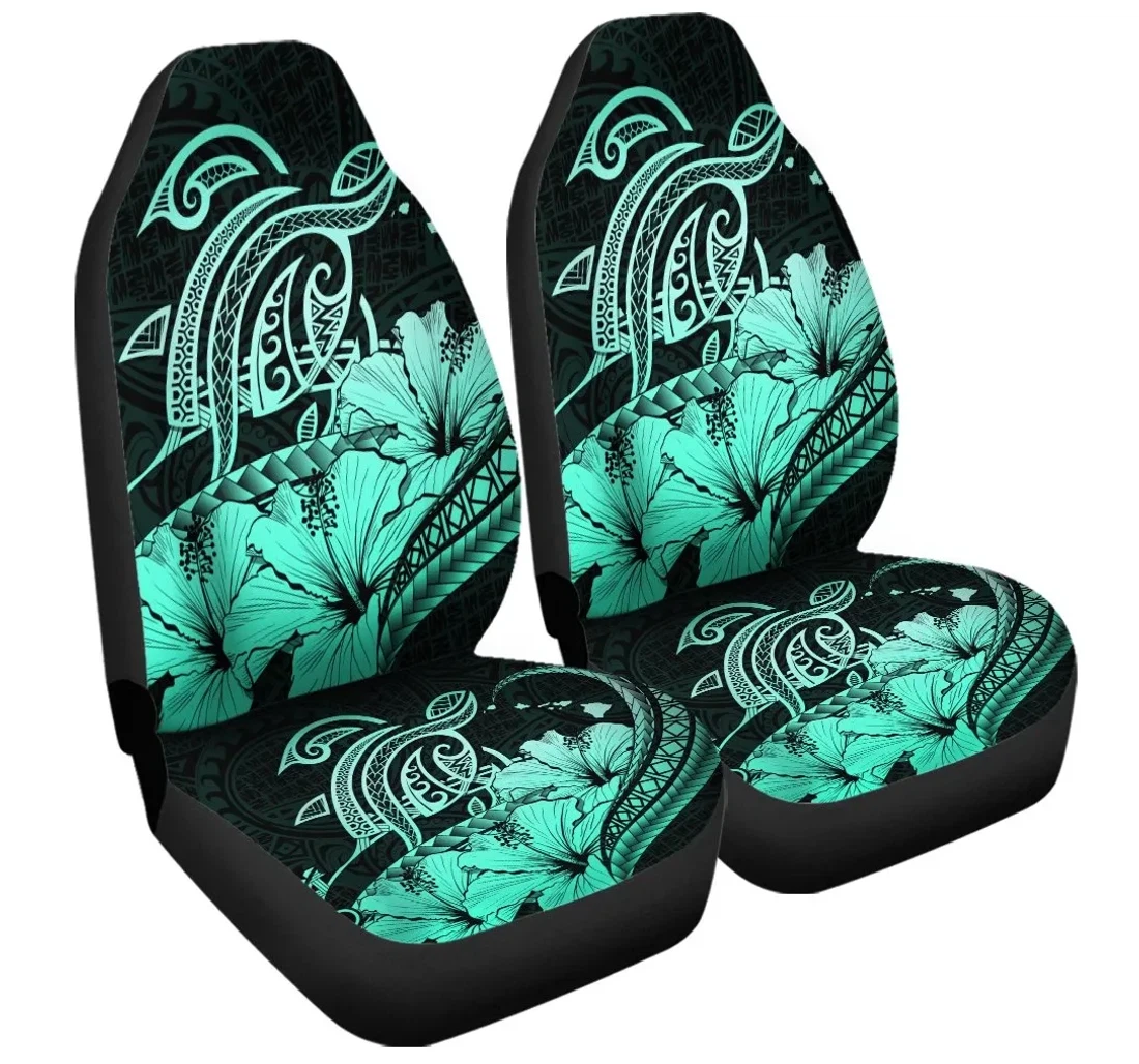 Accessory Hawaii Turtle Map Polynesian Safety Turquoise Ah Jr Universal Front Car Seat Cover