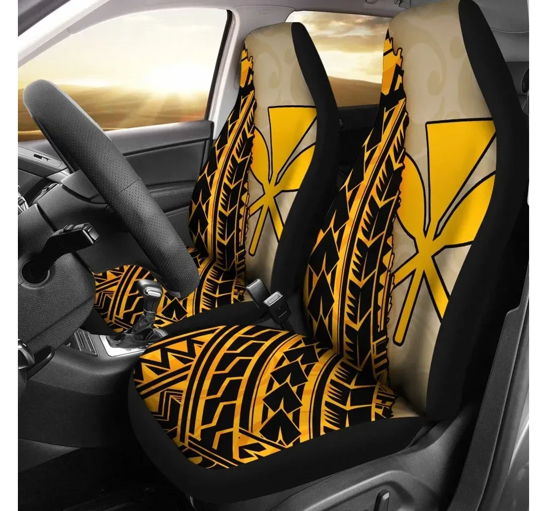 Hawaii Polynesian Wild Style Bn39 Universal Front Car Seat Cover