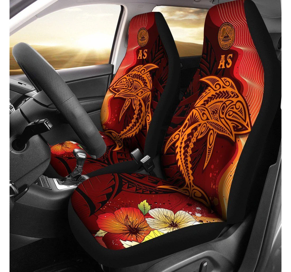 American Samoa Tribal Tuna Fish Bn39 Universal Front Car Seat Cover