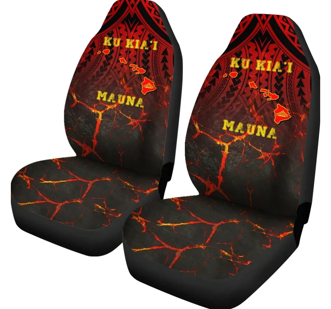 Accessory Hawaii Protect Mauna Kea Map Ah J6 Universal Front Car Seat Cover