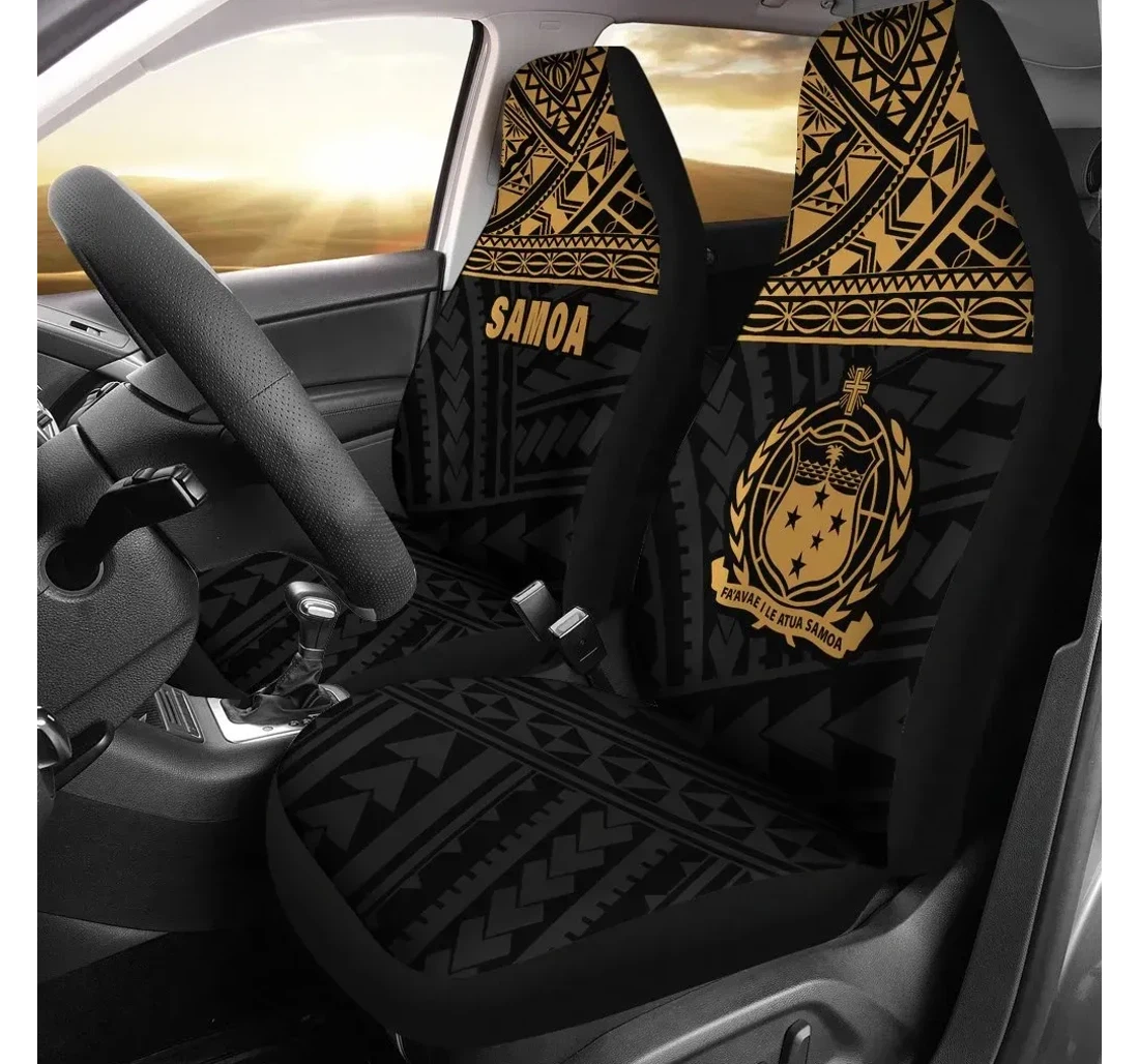Samoa Polynesian Gold Bn11 Universal Front Car Seat Cover