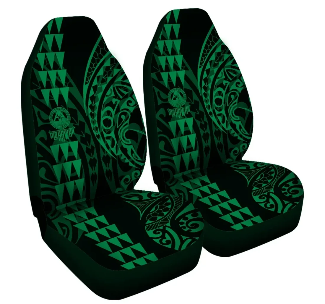 Accessory Hawaii Kakau Polynesian Green Pre-bfcm 2020 Ah Universal Front Car Seat Cover